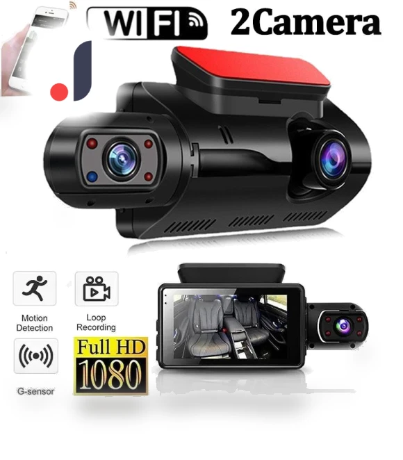 Dual Lens Car Dash Cam — Dashboard Cameras, Auto Accessories Home