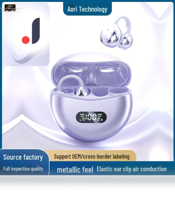 Open-Ear Bone Conduction Bluetooth Headset with Digital Display — Headsets, Gaming Bay