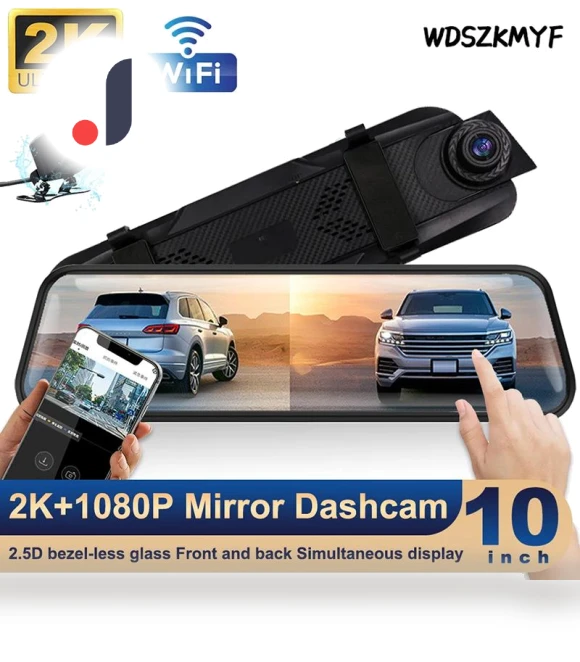 Rear View Mirror Dash Cam — Rearview Cameras for Cars, Auto Accessories Home