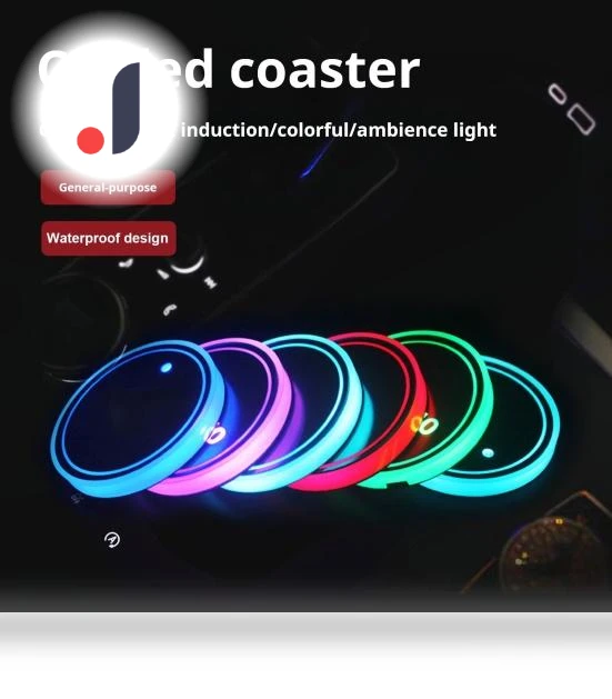 Rechargeable LED Car Cup Holder Lights — Car Cup Holders, Dainty