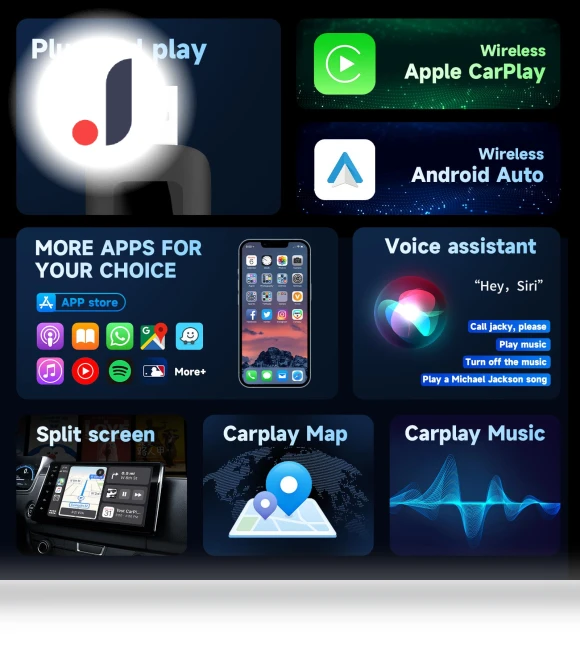 Smart Mini CarPlay Ai Box Wireless Adapter — Car Accessories & Gadgets, Cars Auto Home