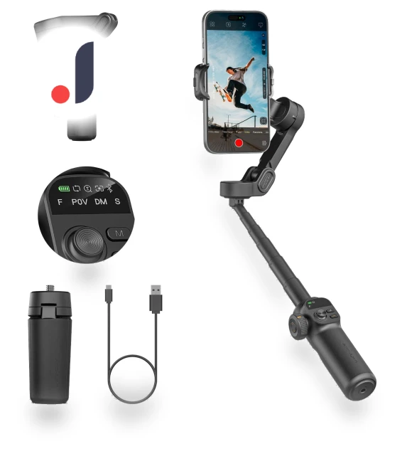 Smart X2 3-Axis Gimbal Stabilizer — Steady Shots, Aochuan