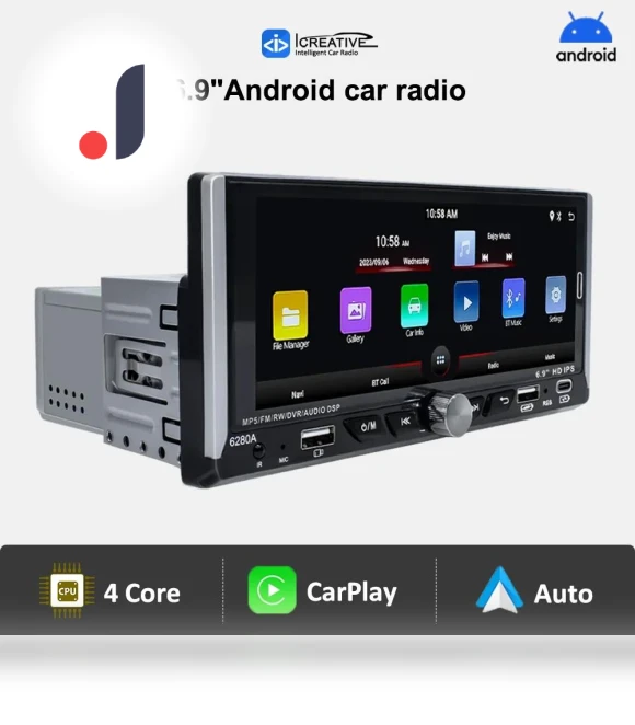 Universal Android 13 Car Radio — Stereo Receivers, Auto Accessories Home