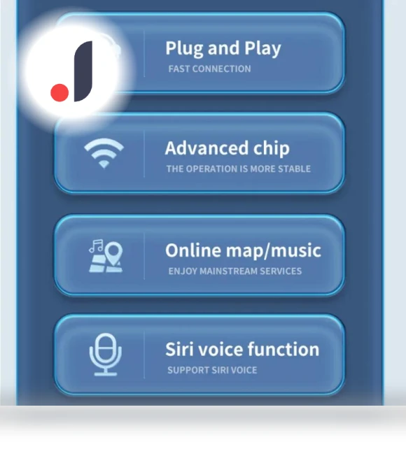Wireless CarPlay Adapter 2-in-1 for Apple iPhone & Android — Stereo Receivers, Auto Launcher