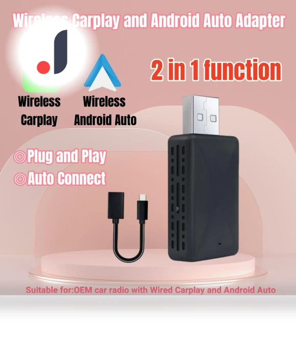 Wireless CarPlay Android Auto Adapter — Phone Accessories, Auto Accessories Home