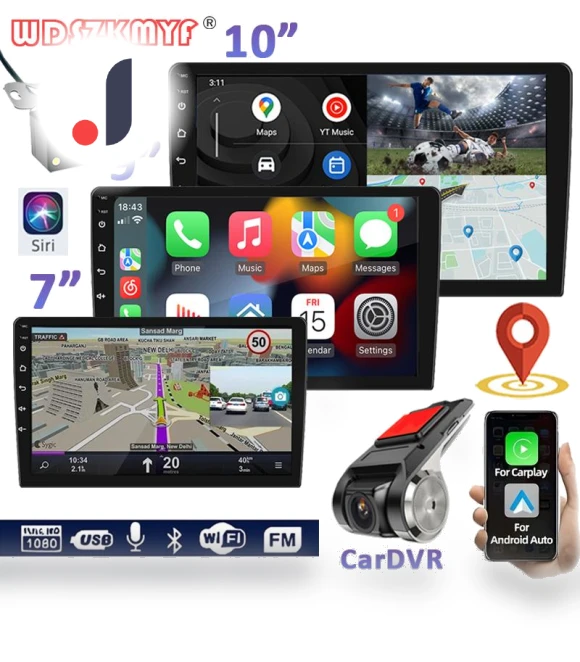 Wireless Carplay Android Auto Car Radio — Stereo Receivers, Auto Accessories Home