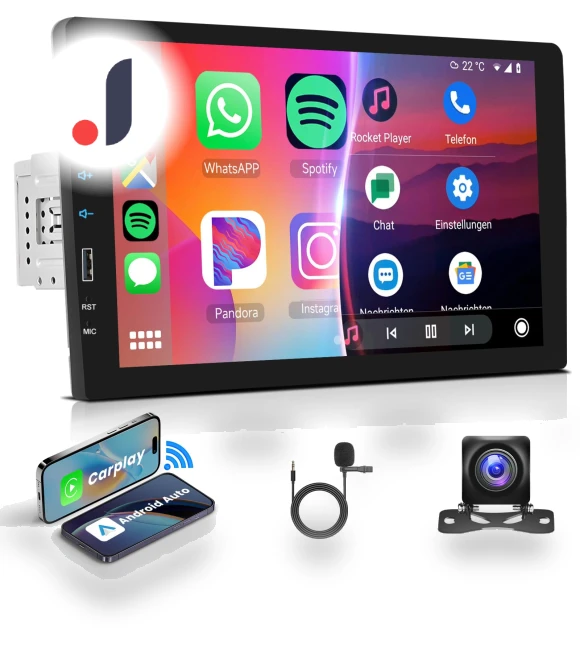 9-inch Touchscreen 1 Din Car Stereo — Stereo Receivers, Hodozzy