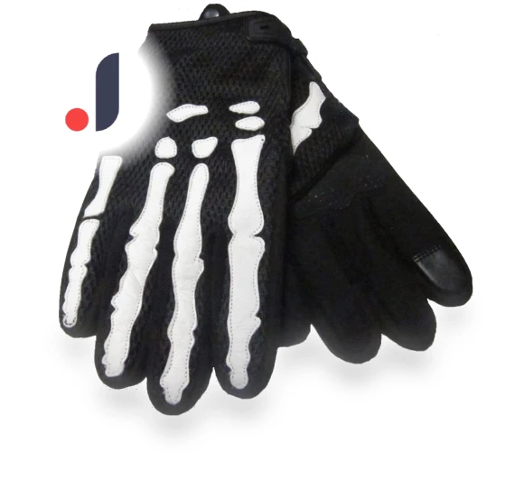 Bone Mesh Gloves with Skull Design — Handwear Collection, Zen Picks - Japan Product select -