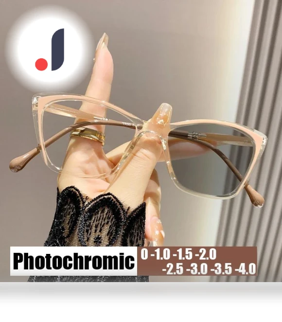 Color Changing Cat Eye Frame Glasses — Sun Protection Eyewear, CICI Global Glasses