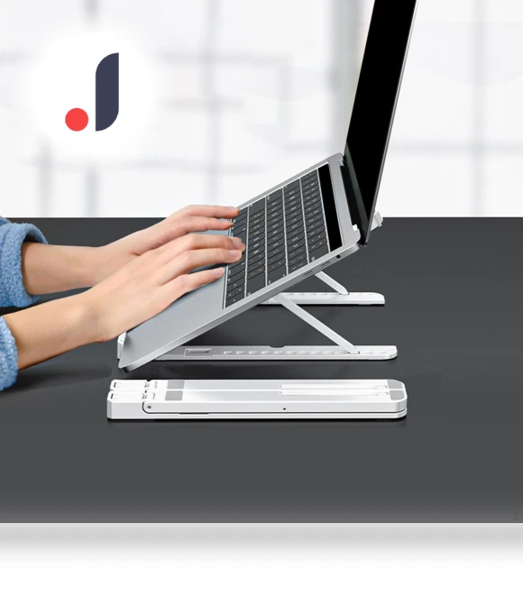 Ergonomic laptop stand with silent cooling fan — Cooling Pads & Fans, Hobbies mall