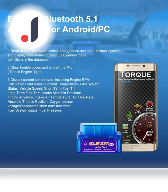 Mini OBD2 Bluetooth Car Diagnostic Tool — Code Readers & Scan Tools, Super shoes Mall