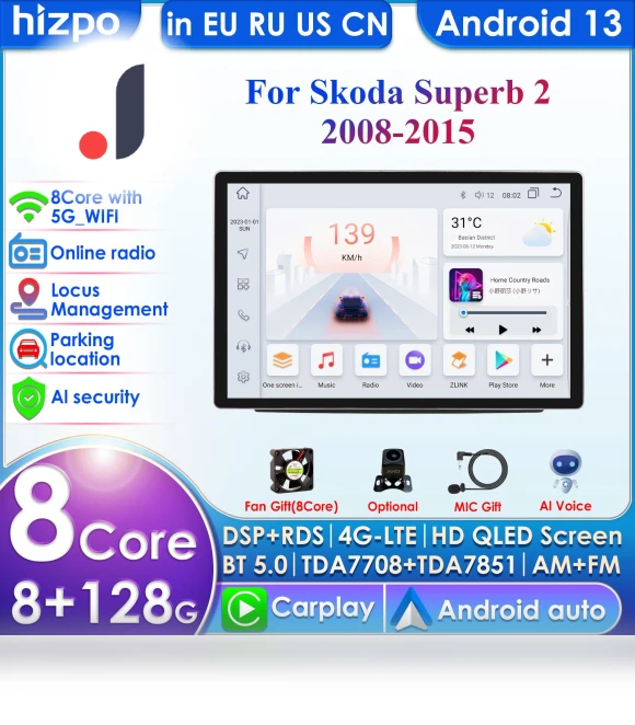 Pro AI Android 13 Car Radio — Car Accessories & Gadgets, Hizpo