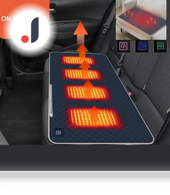 Smart Heated Blanket with 3 Heat Settings — Electric, Auto Accessories Home
