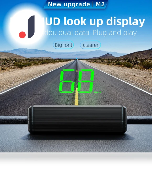 Universal HUD GPS Digital Speedometer — Clock, Dream Garage