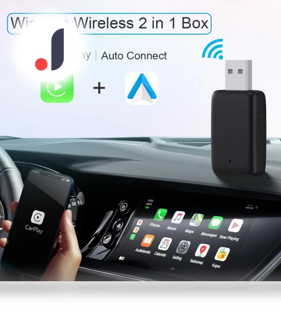 Wireless Car Adapter for CarPlay and Android Auto — Phone Accessories, AI Supermarket