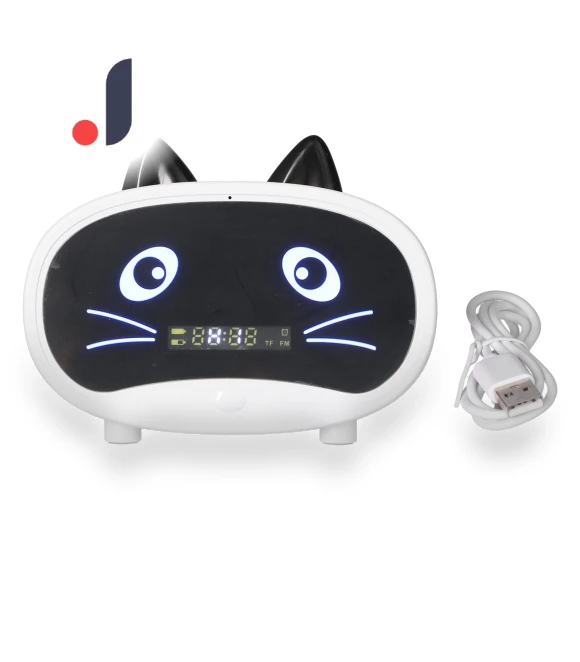 Mini Cartoon Speaker with Cat Ears Design — Alarms & Clocks, Tooarts