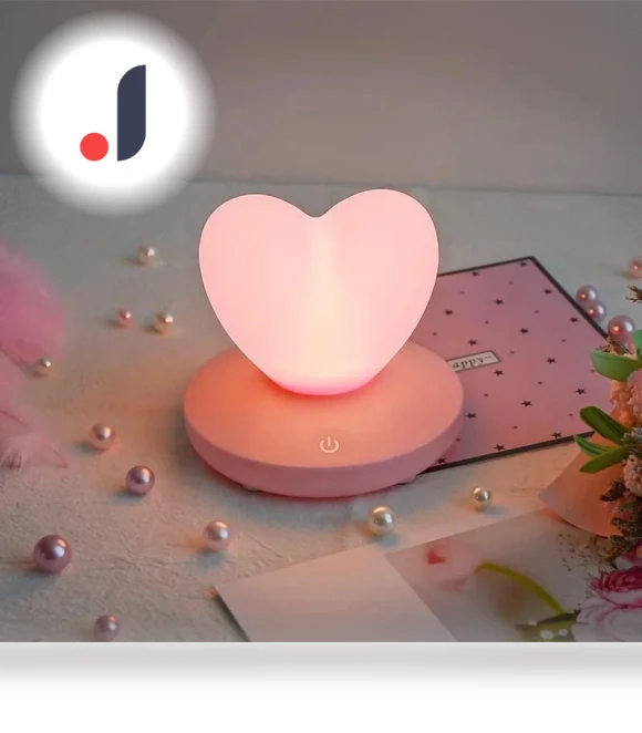Romantic LED Heart Night Light — Night Lights, Chic Home