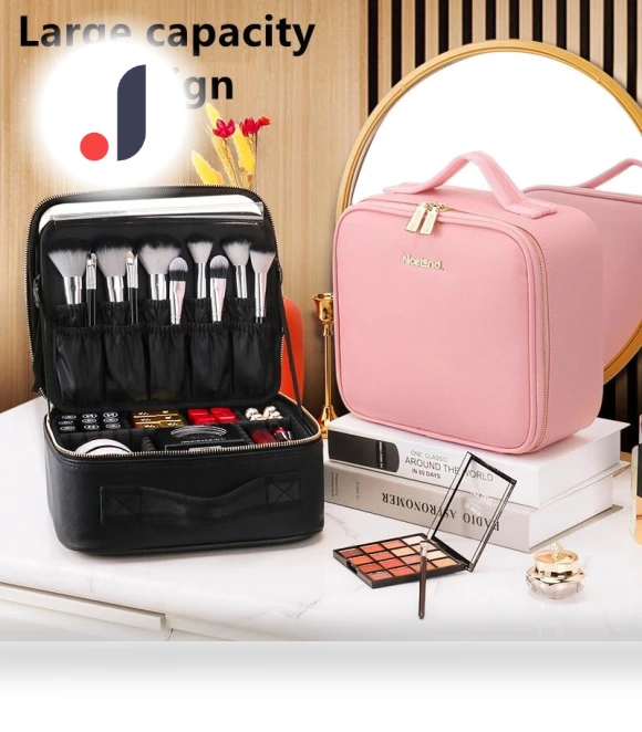Smart LED Cosmetic Bag with Mirror — Cosmetic Cases, JingYou-home