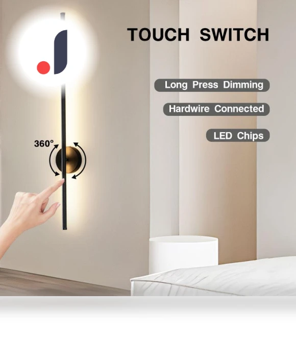 Touch Switch Wall Light — Overhead Lighting, Chic Home