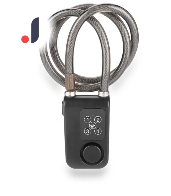 Waterproof Smart Bike Lock with Anti-Theft Alarm — Luggage Locks, Lixada