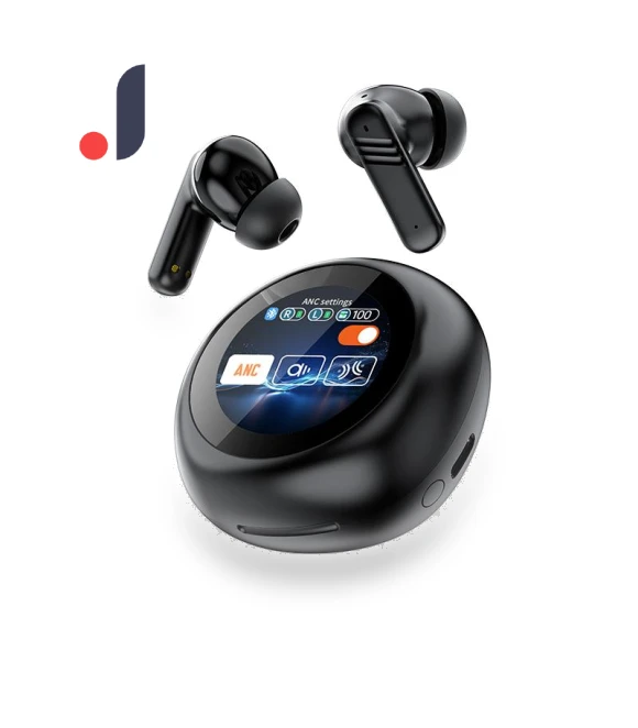 Wireless Smart Headphones with ANC Noise Cancellation — Over-Ear Headphones, Along Choice