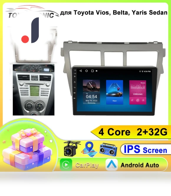 Android Car Stereo for Toyota Vios Yaris 2007-2012 — Stereo Receivers, ToyousoniC