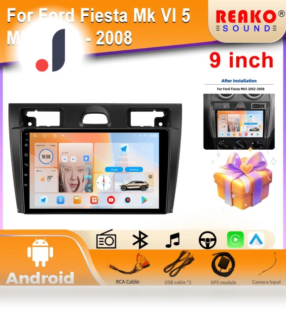 Universal Touchscreen Car Multimedia System — Stereo Receivers, Reakosound