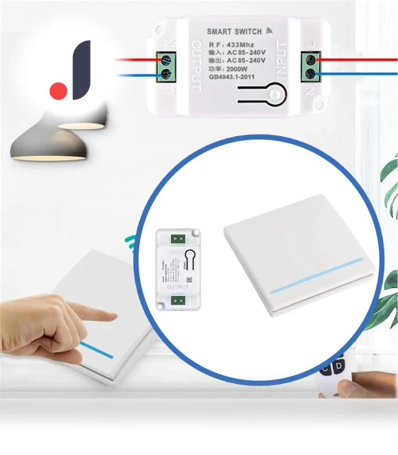 Wireless Controller with Relay Receiver — Remote Controls, Annaa