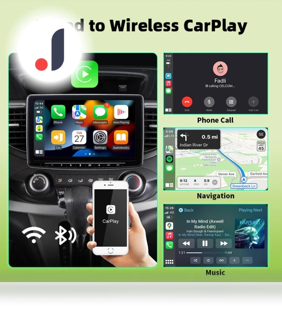 Colorful Wireless CarPlay and Android Auto Adapter — Stereo Receivers, Timeless Home