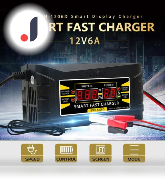 Fully Automatic Smart Car Battery Charger — Chargers, Timeless Home