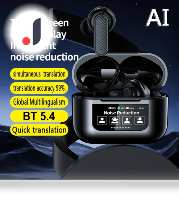 Instant Smart Voice Translator Headphones — Wireless Headsets for Powersports, Junmaocun