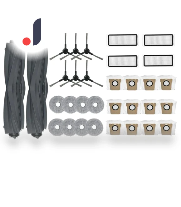 Main Side Brush, HEPA Filter, Mop Cloth, Dust Bag Replacement Accessories Kit — Parts & Accessories, Modern Home Furnishing