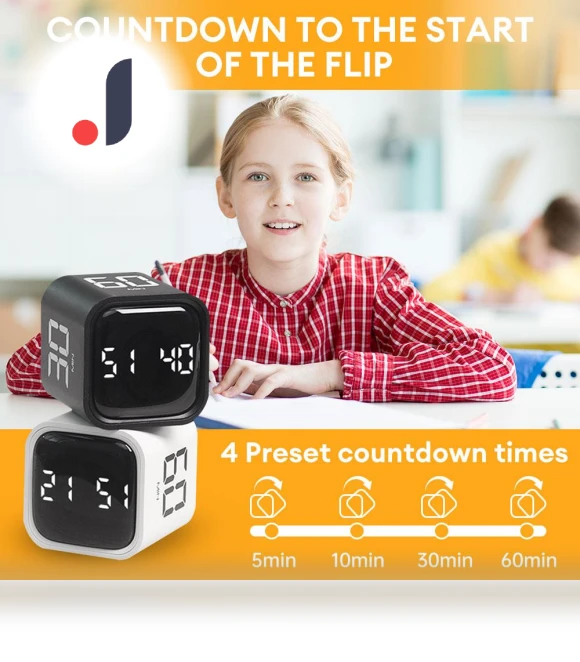 Mini Digital Timer Cube — Timers, Timeless Home