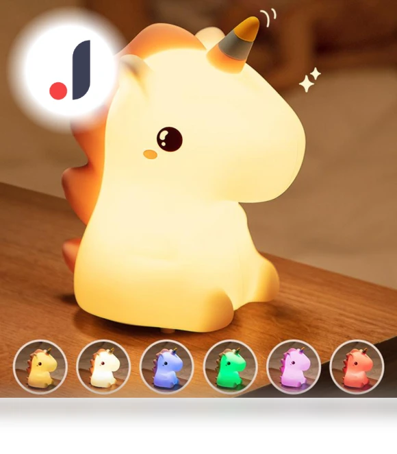 Unicorn Night Light — Kids' Lamps, Modern Home Furnishing