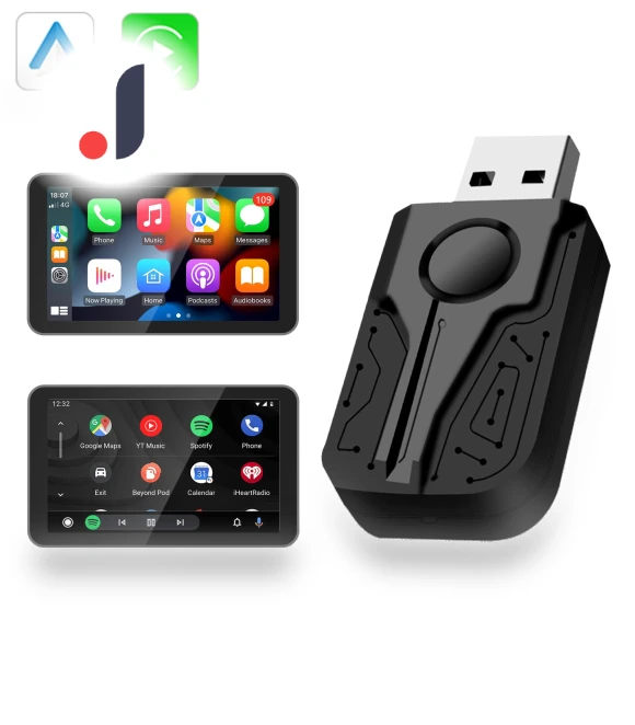 Wireless CarPlay Android Auto Adapter — Stereo Receivers, Rustic Elegance House