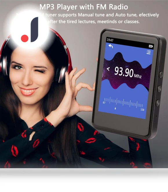 Bluetooth MP3/MP4 Touch Screen Mini Portable Music Player — Portable Media Players, Holland Ham