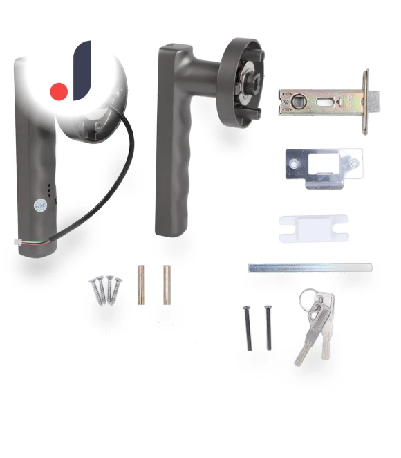 Smart Door Handle with Fingerprint and 2 Keys — Levers, Vestidos