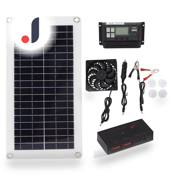 Solar Panel Fan Kit with 30A Controller — Solar Charging Solutions, Vestidos