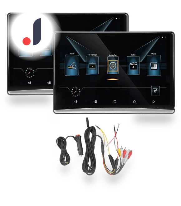 12.4-inch Car Headrest with Touchscreen — In-Car Entertainment Systems, Fishine