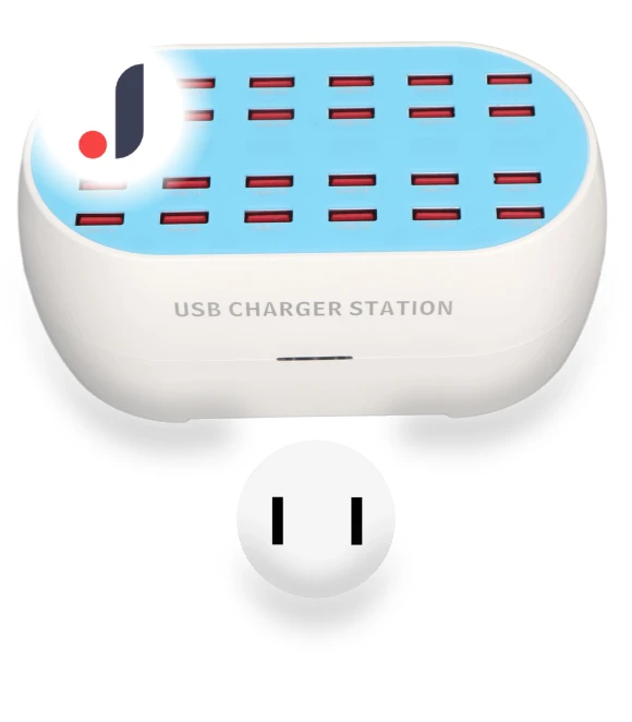 160W 24-Port USB Charging Station — Power Hubs, OutsideWorld