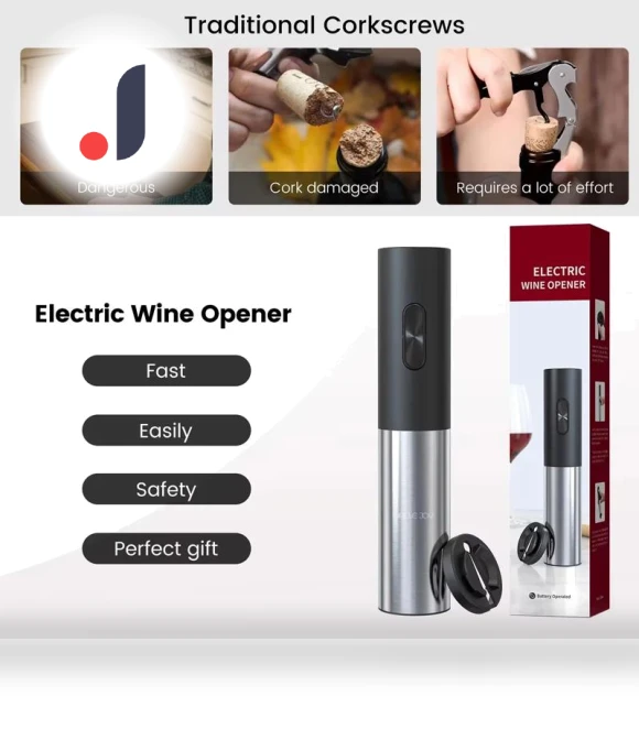 Electric Wine Bottle Opener — Wine Bottle Openers, DC-HOME-3