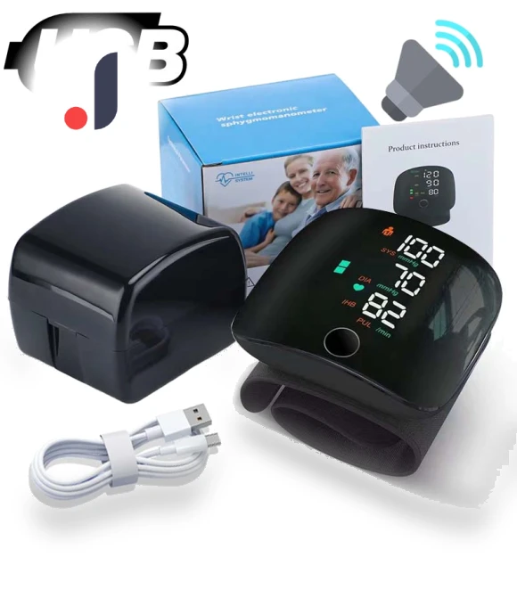 Rechargeable Wrist Blood Pressure Monitor — Arm & Wrist Wearables, Melsya