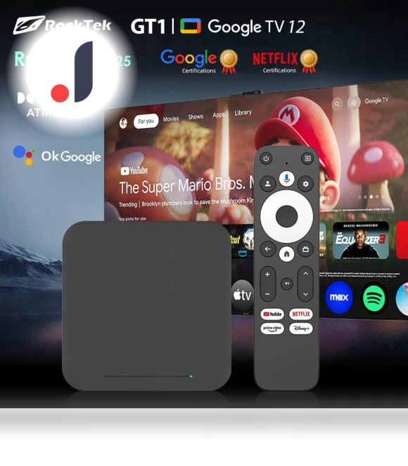 UHD Google TV Box — Streaming Devices, Blackin
