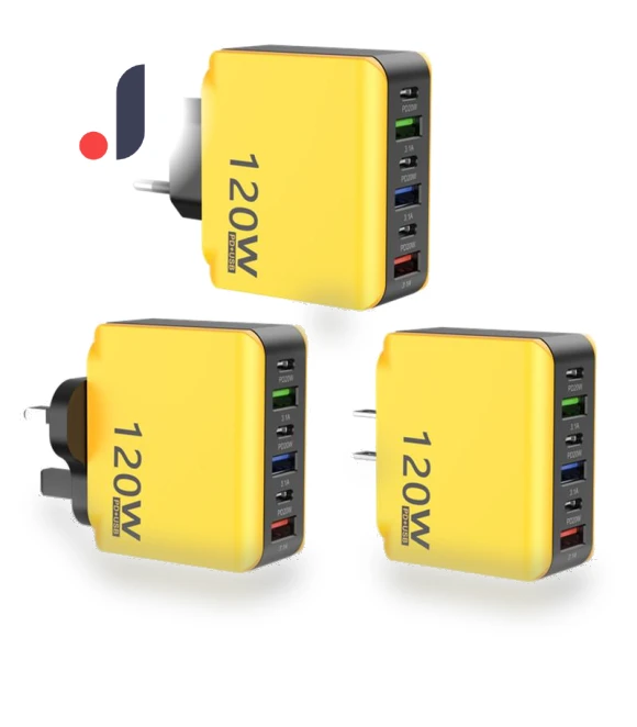 120W Multi-port Smartphone Charger — Chargers, Fast charging