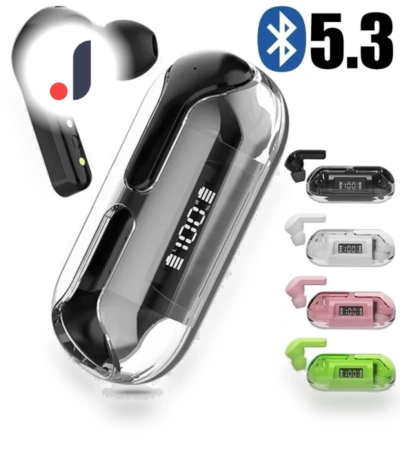 Bluetooth Earbuds with LED Display — Bluetooth Headsets, Uav parts center