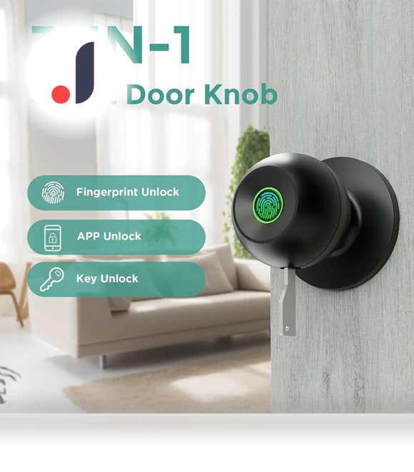 Fingerprint Scanner Smart Door Lock — Smart Home Security, DC-HOME-4