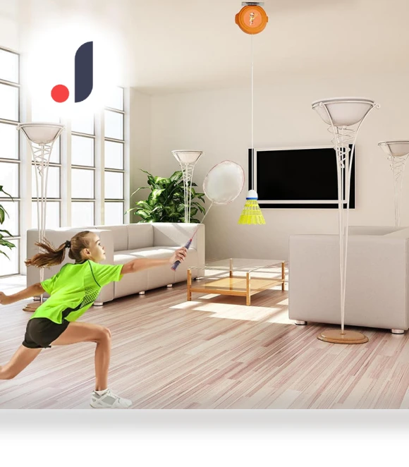 Portable Badminton Training Robot — Agility Training Balls, Houston Gaint Yao