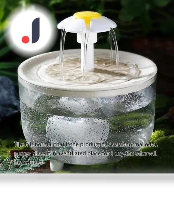 Transparent Pet Drinking Fountain — Fountains, Pet daily necessities
