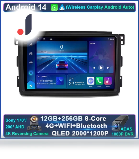 Wireless CarPlay Android Auto Radio — Stereo Receivers, AutoSphere