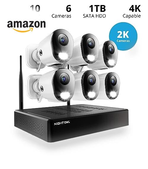 10 Channel Bluetooth Video Home Security Camera System — Smart Home Security, Night Owl